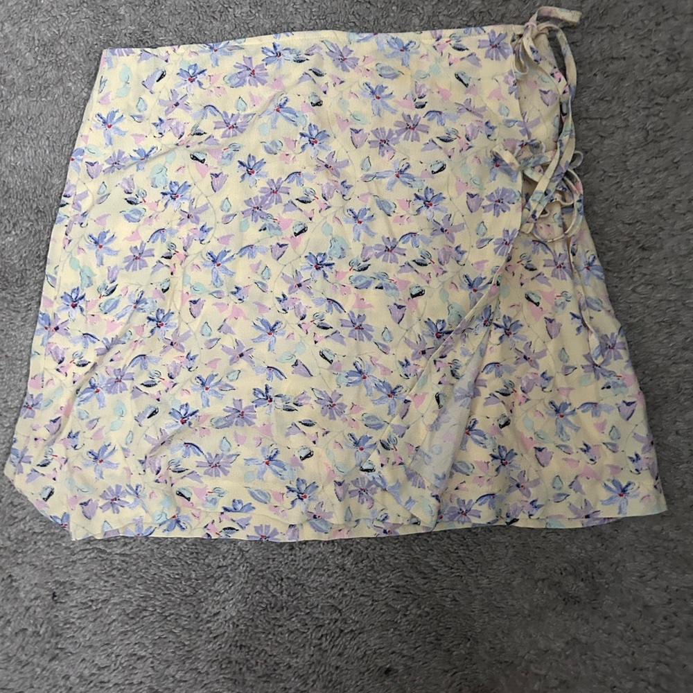 Floral Wrap Skirt